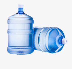 桶装水透明解渴放倒的塑料瓶饮用水实物高清图片