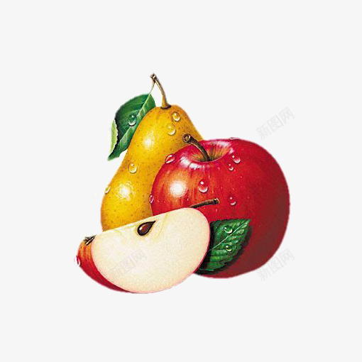 创意水果合计png免抠素材_新图网 https://ixintu.com 新鲜水果 梨子 水果 红苹果 营养 鲜榨果汁