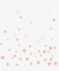 粉红底纹花朵漂浮高清图片