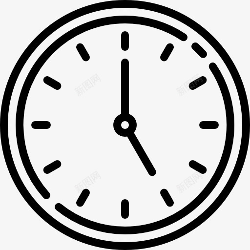 时钟图标png_新图网 https://ixintu.com 圆形时钟 手表 挂钟 时间 时间盘 漫画时钟 钟表
