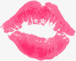 粉色唇印粉色嘴唇唇印高清图片