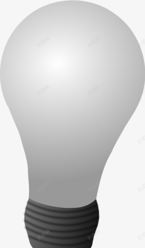灰色玻璃灯泡png免抠素材_新图网 https://ixintu.com LED节能灯 工业用品 灯泡 灰色 照明 白炽灯
