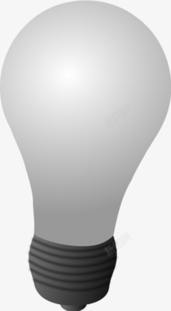 灰色玻璃灯泡素材