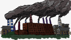 排污工厂污染高清图片