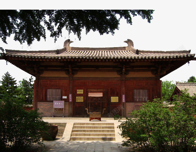 河北兴隆寺焚香大殿psd免抠素材_新图网 https://ixintu.com 兴隆寺 大殿 寺院 河北 焚香