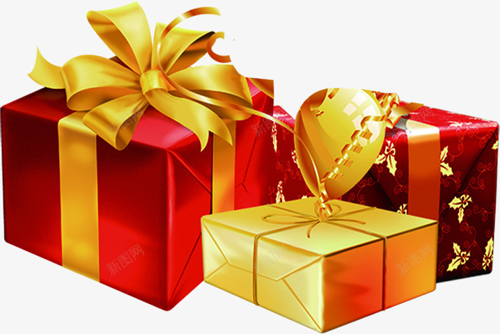 精致红色礼物包装png免抠素材_新图网 https://ixintu.com 包装 礼物 精致 红色 设计