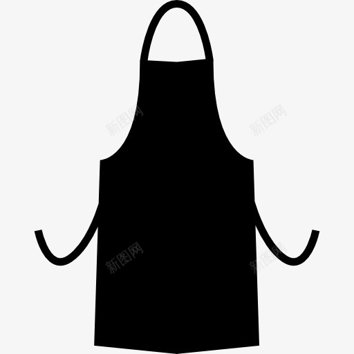 围裙的剪影图标png_新图网 https://ixintu.com 保护 剪影 厨房工具 围裙 围裙模板 工具 工具和器具 布 轮廓