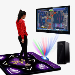 紫色音响跳舞毯品牌健身减肥家用无噪音乐高清图片