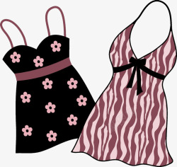 粉色吊带裙女士性感裙子高清图片