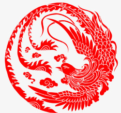 凤凰窗花凤凰剪纸高清图片
