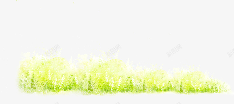 绿色创意水彩植物花草png免抠素材_新图网 https://ixintu.com 创意 植物 水彩 绿色 花草