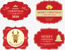 红帽子圣诞免费图库欧式圣诞促销打折标签矢量图高清图片