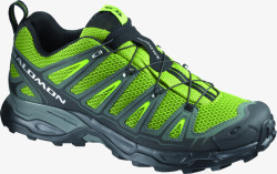 荧光绿登山运动鞋素材
