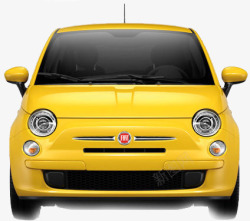 黄色FIAT座驾素材