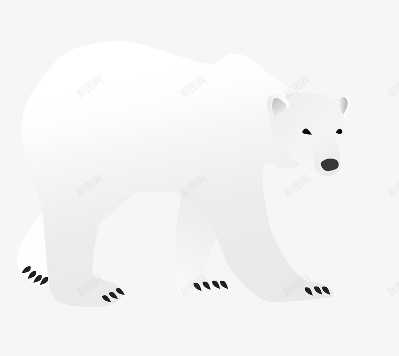 卡通北极熊png免抠素材_新图网 https://ixintu.com 动物 动物插画 北极熊 卡通 卡通动物 可爱动物 小动物