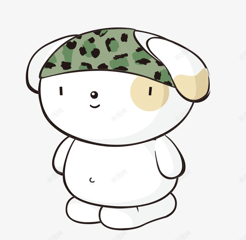 卡通手绘可爱的小狗png免抠素材_新图网 https://ixintu.com 创意 动漫动画 动物 卡通手绘 可爱的小狗 白色小狗