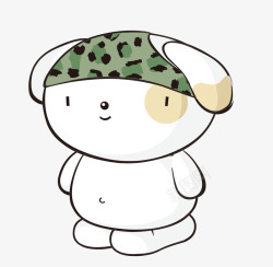 卡通手绘可爱的小狗素材