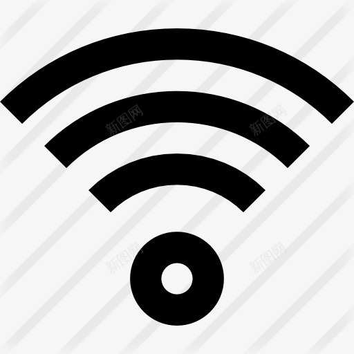 WiFi图标png_新图网 https://ixintu.com 互联网 多媒体 接口 无线WiFi 标志 用户界面 计算机技术 连接