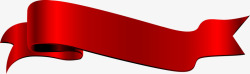 横幅复古红色丝带标签高清图片