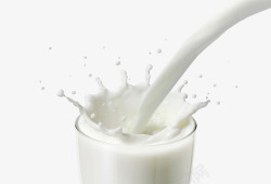 牛奶四溅玻璃杯里面四溅的牛奶高清图片