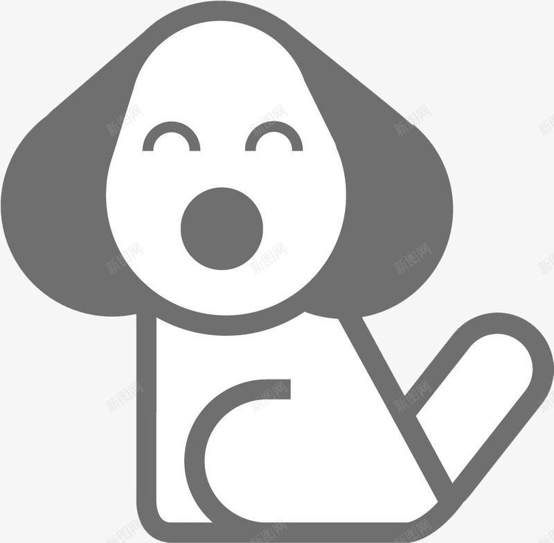 卡通小狗狗png免抠素材_新图网 https://ixintu.com 卡通 可爱 宠物 小狗 贴纸