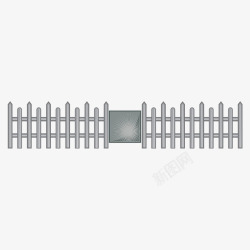 灰色护栏围栏型栅栏门高清图片