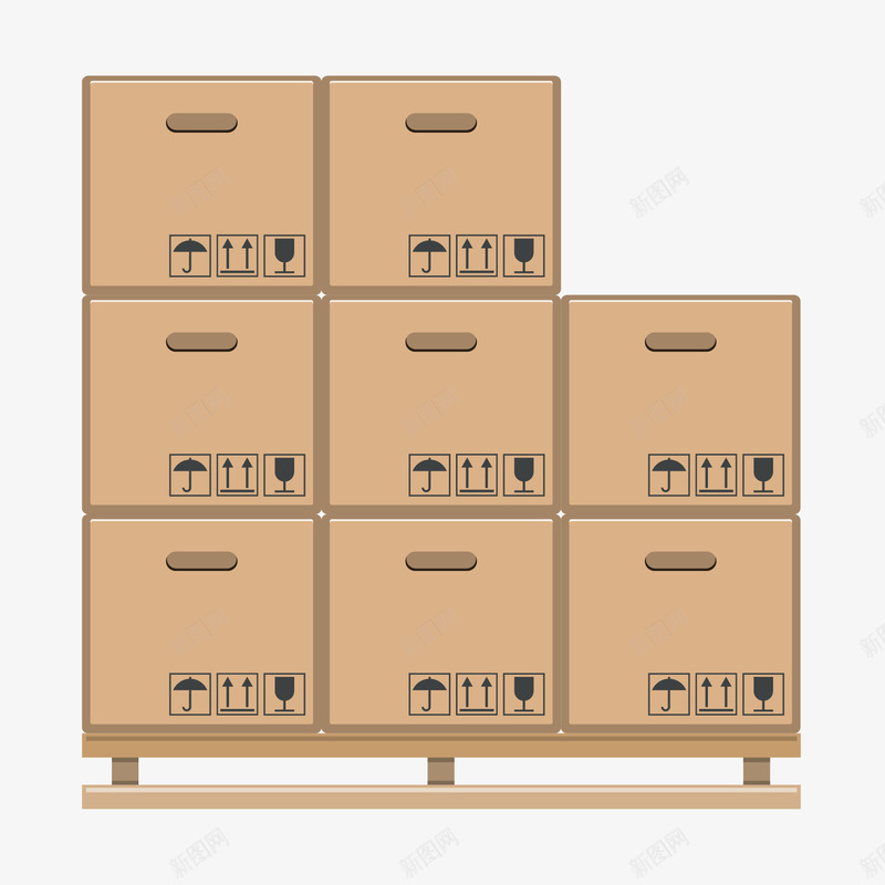 集装箱png免抠素材_新图网 https://ixintu.com 货物堆放 集装箱