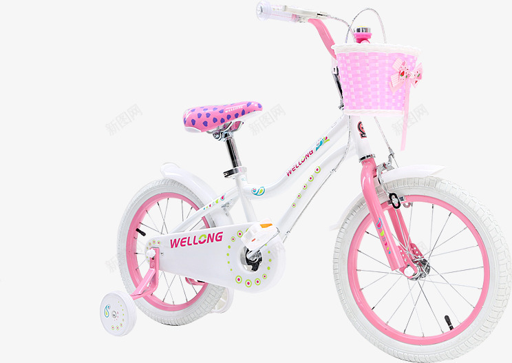 粉色可爱少女自行车png免抠素材_新图网 https://ixintu.com 可爱 少女 粉色 自行车