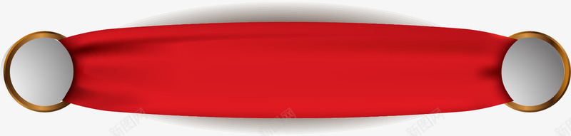 红色绸带装饰png免抠素材_新图网 https://ixintu.com 丝带 免抠PNG 喜庆 圆孔 彩带 牌子装饰 红色