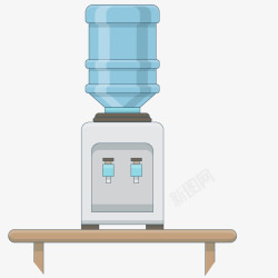 饮水机和矿泉水实物图素材