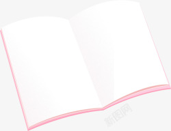 打开文件的文本书本粉色的书本儿童节高清图片