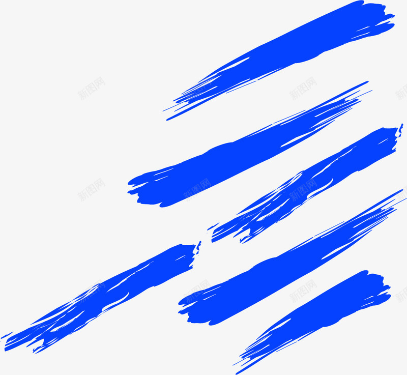 蓝色线条笔刷背景png免抠素材_新图网 https://ixintu.com 斜条纹 时尚 笔刷 蓝色