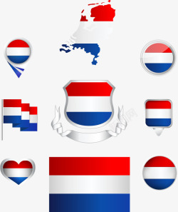荷兰地图荷兰国旗高清图片