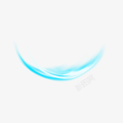 半圆镂空装饰梦幻蓝色弧形炫光高清图片