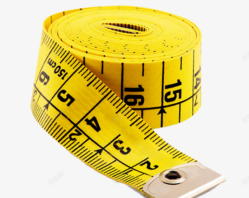 一卷黄色的尺子png免抠素材_新图网 https://ixintu.com 卷起 厘米 测量工具 软尺