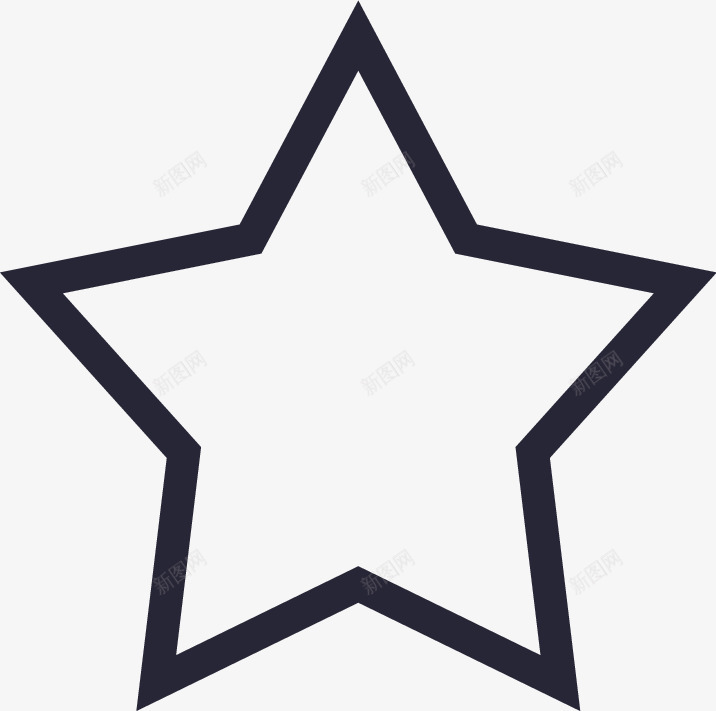 评分星星外框图标png_新图网 https://ixintu.com 5星评分 评分星星外框