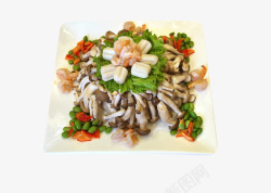 海鲜炒蟹味菇素材