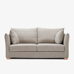 日式小沙发灰色布艺沙发高清图片