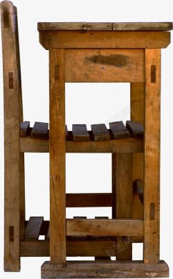 课座椅复古木质课座椅高清图片