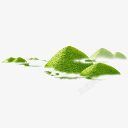 瓷器茶绿色绿色茶山高清图片