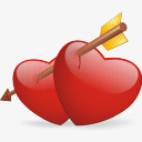 一箭穿过两颗心的图标png_新图网 https://ixintu.com love 一箭穿心 心 心形 爱心