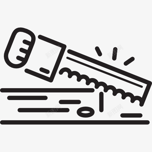 木材锯图标png_新图网 https://ixintu.com 木工 木工刀具 锯片