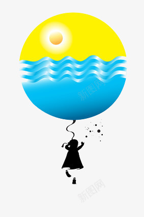 小孩沉入水底的卡通画png免抠素材_新图网 https://ixintu.com 小孩 水底 求救 溺水