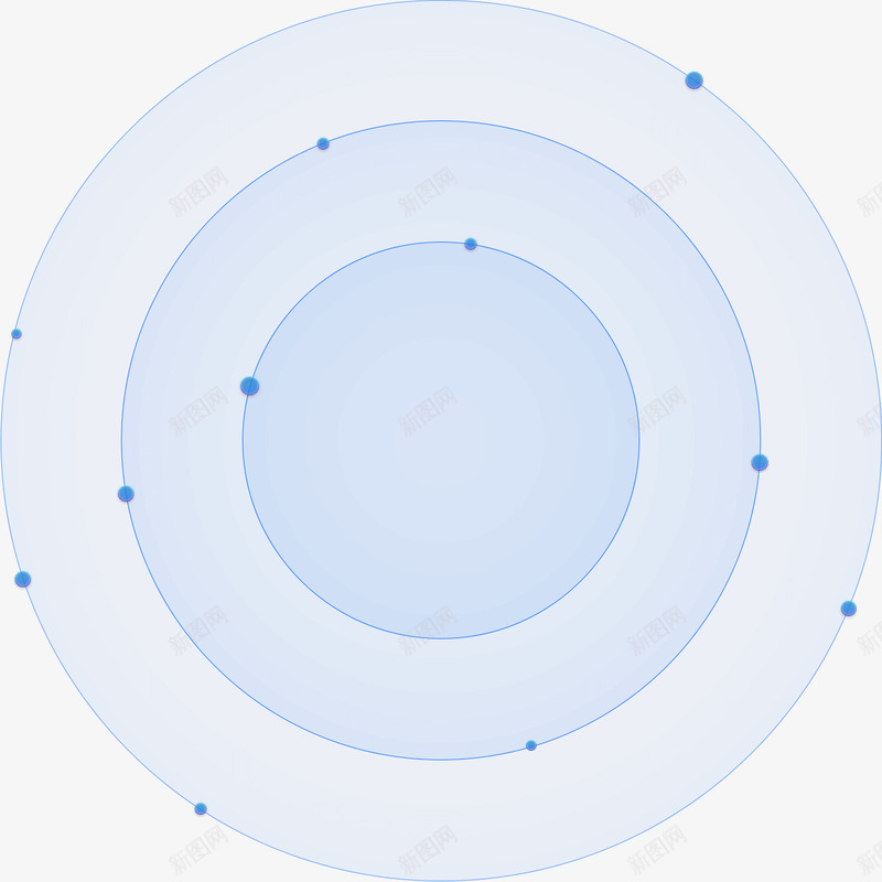 科技圆圈蓝色圆圈png免抠素材_新图网 https://ixintu.com 圆圈 大圈套小 科技 蓝色