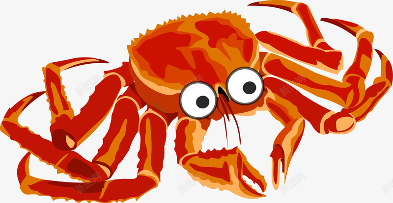 螃蟹png免抠素材_新图网 https://ixintu.com 免费矢量下载 横行霸道 水产 海鲜 红烧螃蟹 螃蟹