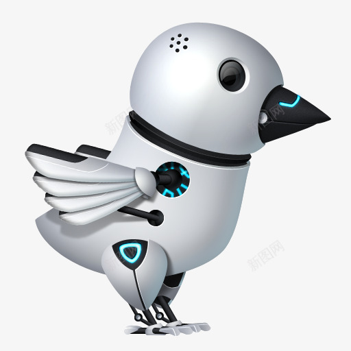 未来推特鸟令人惊叹的微博鸟图标png_新图网 https://ixintu.com Bird Futuristic Twitter 推特 未来 鸟
