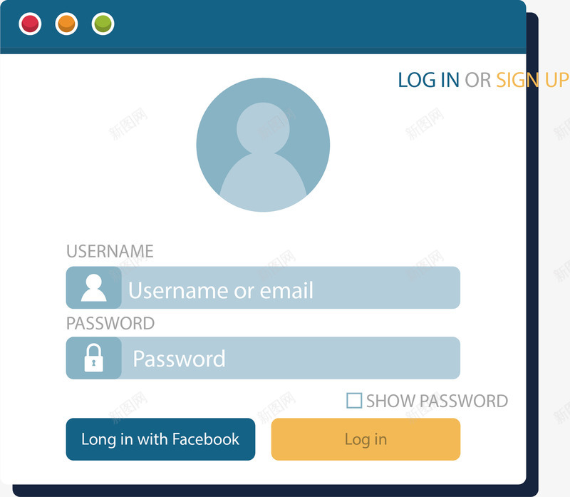 网站会员登录界面矢量图ai免抠素材_新图网 https://ixintu.com 会员登录 登录 登录框 登录界面 矢量png 网站登录 矢量图