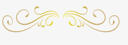 欧美纹理金色唯美边框装饰线高清图片