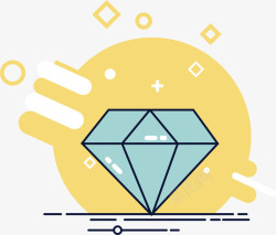 钻石icon扁平钻石icon图标高清图片