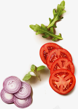 切开西红柿蔬菜西红柿切开绿叶高清图片